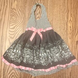 Blueberi Boulevard White and Black Toddler Girls 2T Dress Paris EUC BC